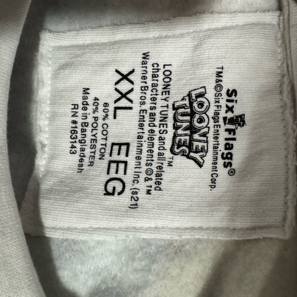 Looney Tunes White Sweatshirt XXL